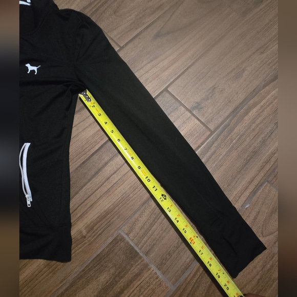 PINK Victoria's Secret Black Zip-Up Jacket - Picture 6 of 7